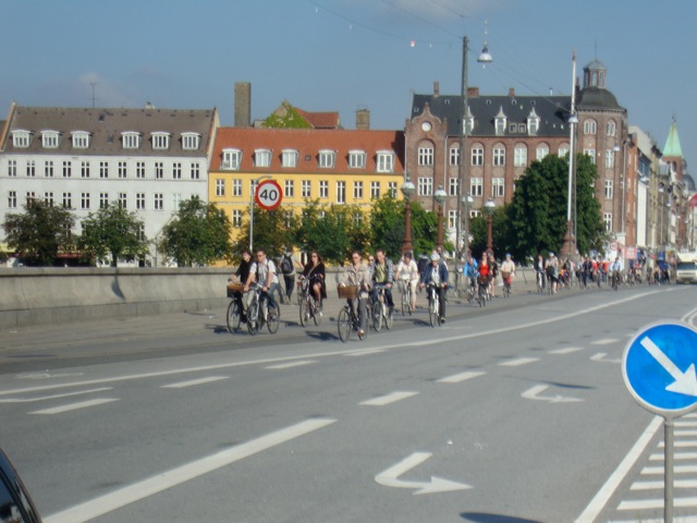 Nørrebrogade, una delle vie di Copenaghen dove passano 33 mila bici al giorno