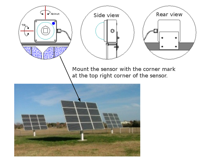 Sun-direction-sensor-mount